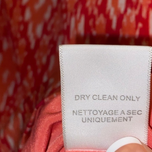 Joie Dawna Ikat 100% Silk Sleeveless Tank Mini Dress in Spiced Coral Size XS - Picture 10 of 11